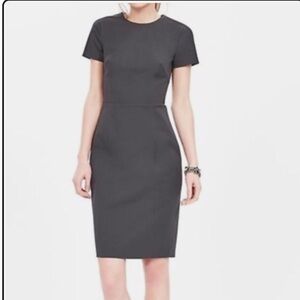 Banana Republic Gray Midi Dress | Size 12